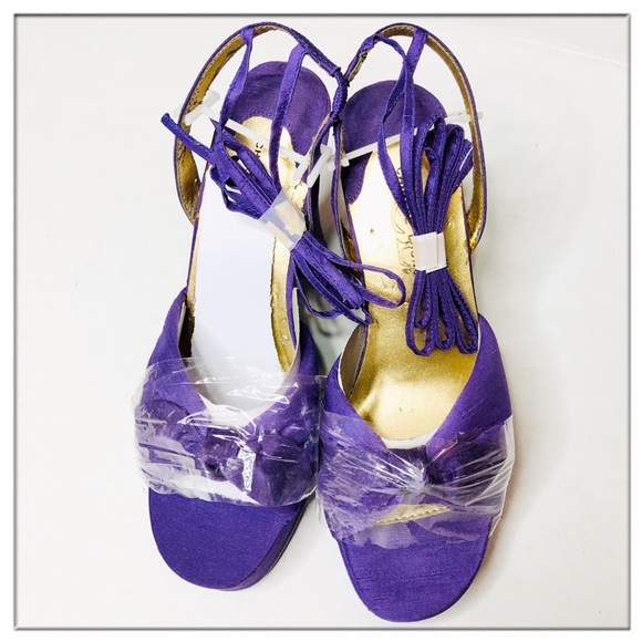 Chinese Laundry “Sweetie” Shantung Amethyst heel - Picture 7 of 8